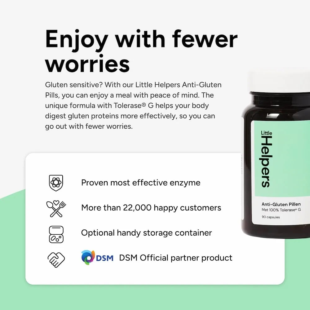 100% Tolerase® G Anti-Gluten Pillen 